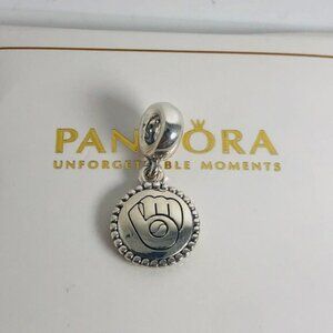 🌞📖Pandora Milwaukee Brewers Pandora Baseball Charm